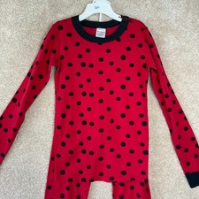 Hanna Andersson Pajama Set pjs Girls Size 10 140cm Polka Dot Long Sleeve Pants