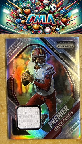 2025 Panini Prizm #PJY-JDA Jayden Daniels Premier Jerseys