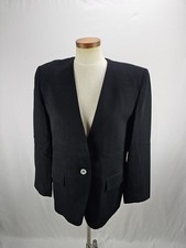Jones New York Women's Black Wool Blazer Jacket 10