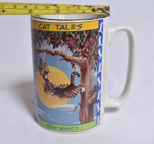 Cat Tales Coffee Mug Gary Patterson Now What Creator of Smiles Westwood 1998 - Picture 11 of 12