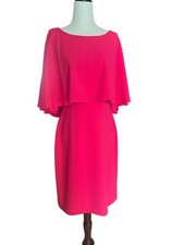 Calvin Klein Hot Pink Sheath Dress Size 10