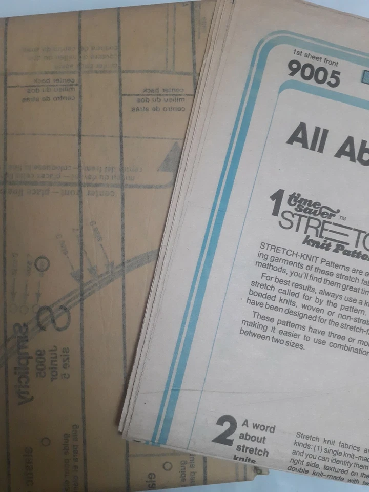 Swimsuit Bikini Wrap Skirt Simplicity Sewing Pattern 9005 Size 5 7 9 UC FF VTG - Image 4 of 4