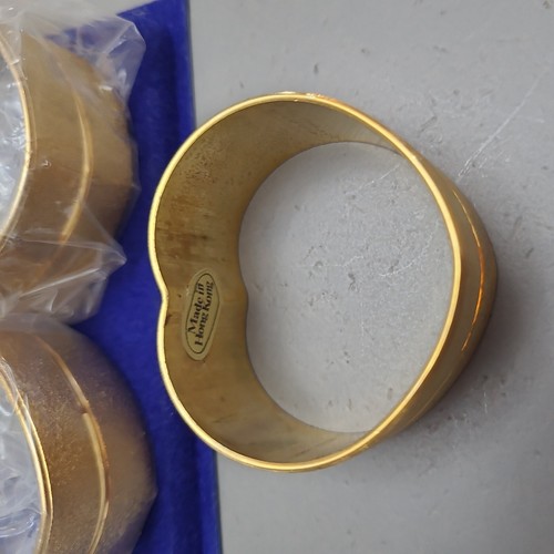6 Boxed Tiffany 9 ct gold-plated Vintage Napkin Rings/Placecard holder wedding - Bild 15 von 15