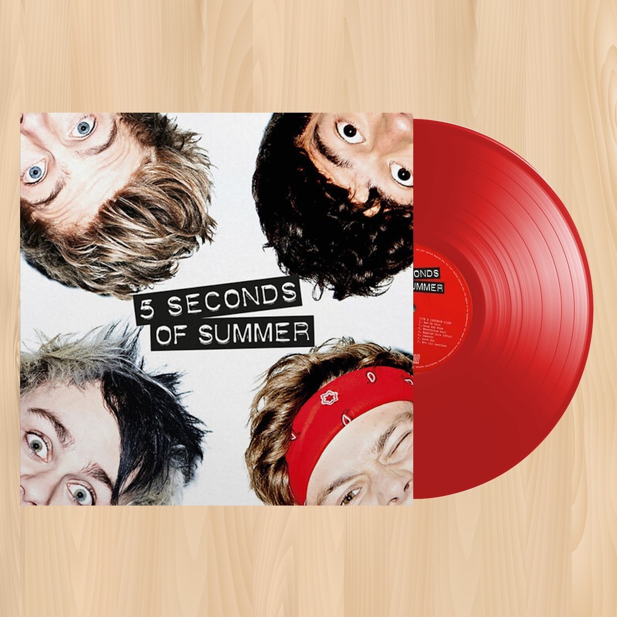 RED VINYL---- 5 SECONDS OF SUMMER (10 Year Anniversary) 5SOS LP