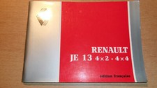 RVI Renault JE 13 - JE13 4x2 / 4x4 : notice d'utilisation entretien ne4/3642