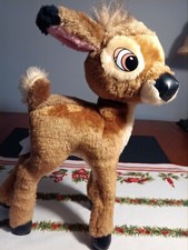 Vintage 12" Disney Bambi Plush Stuffed Fawn Deer Toy Poseable Legs B1