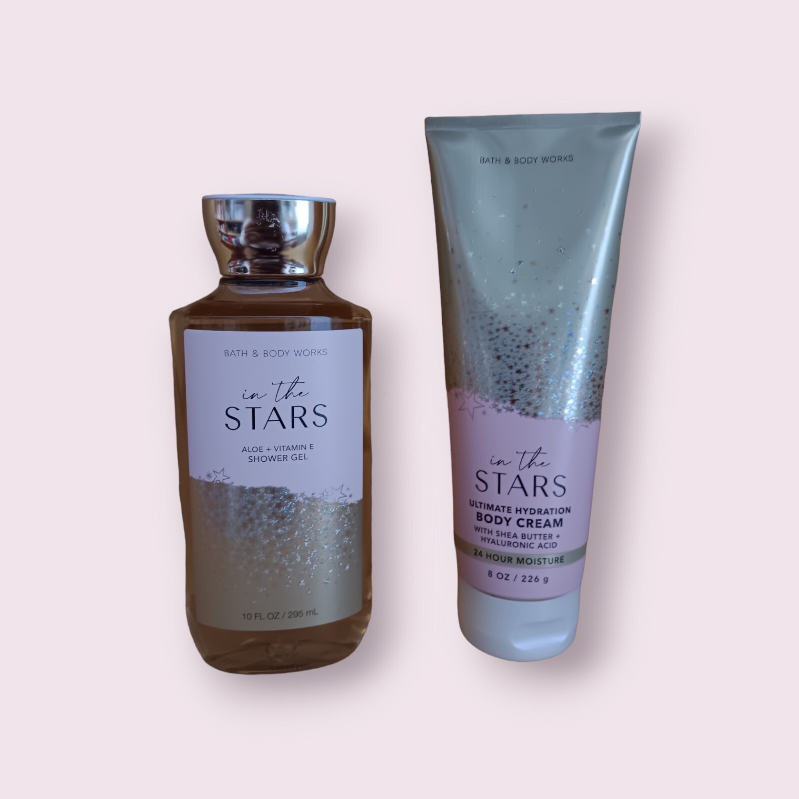 NEW Bath & Body Works In The Stars Gift Set Full Size Shower Gel & Body Cream
