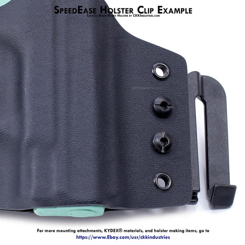 Belt Clips - SpeedEase - (fits 1.50" belts) - Black - (w/Hardware) - (1 pair) - Picture 6 of 7