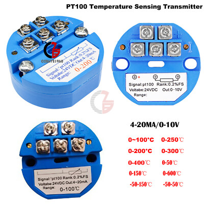 4-20MA 0-10V Temperature Sensor Transmitter Module PT100 Transmitter Module