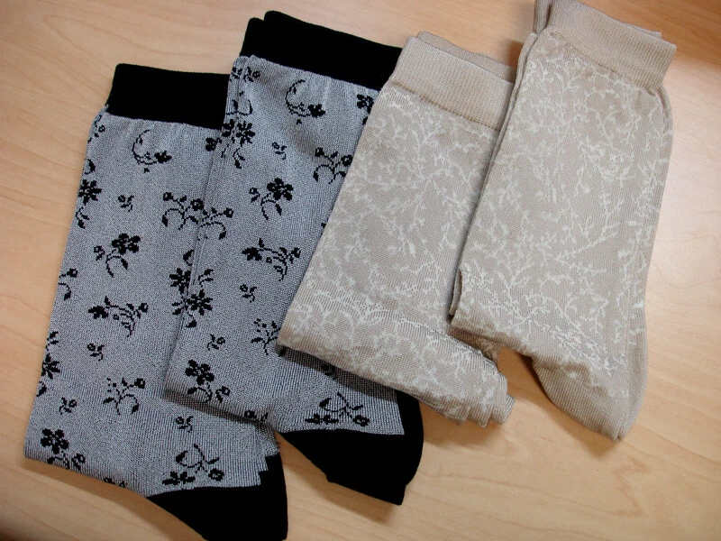 Silver dress socks deals