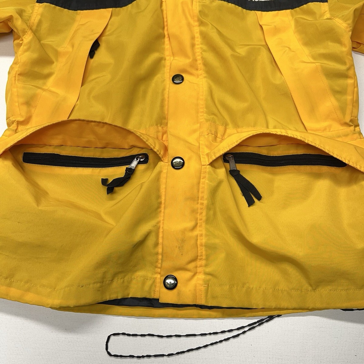 VTG The North Face Jacket Mens Small Yellow Mountain Light Goretex