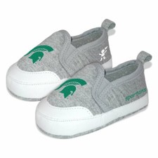 NCAA Michigan State Spartans Pre-Walk Baby Shoes NEW Size 3: 6-9 months