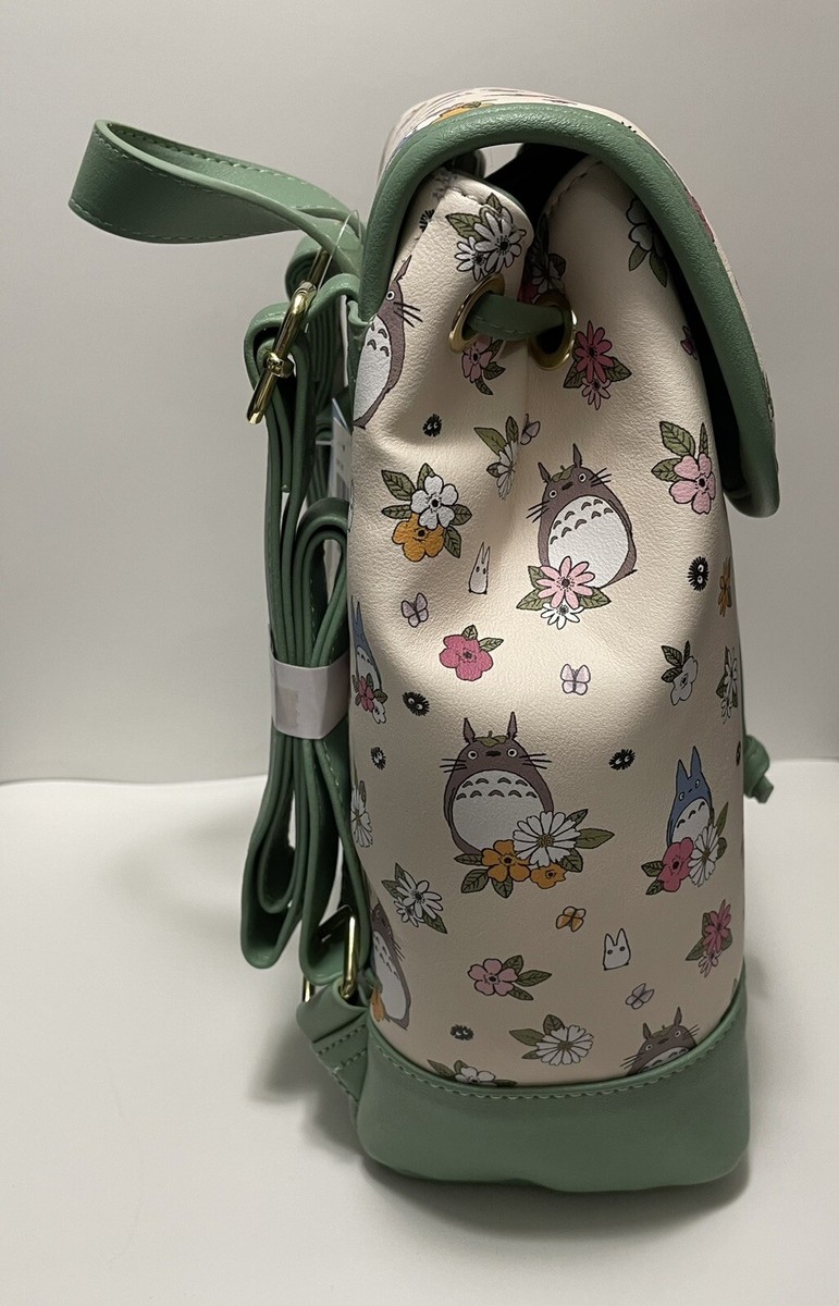 Studio Ghibli My Neighbor Totoro Floral Slouch Rucksack backpack Studio Ghibli My Neighbor Totoro Floral Slouch Mini Backpack  main image 3