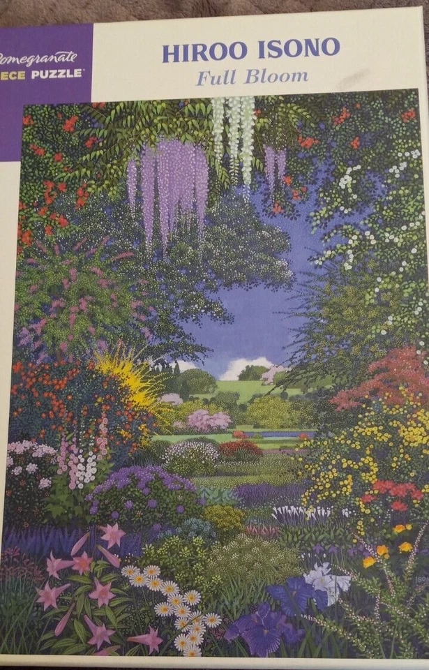 SEALED NEW Pomegranate Artpiece Puzzle Full Bloom Hiroo Isono 1000 PC - Image 2 of 4
