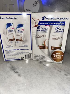 2 Head & Shoulders Coconut Daily Anti-Dandruff Shampoo & Conditioner 8.45 oz 4pk