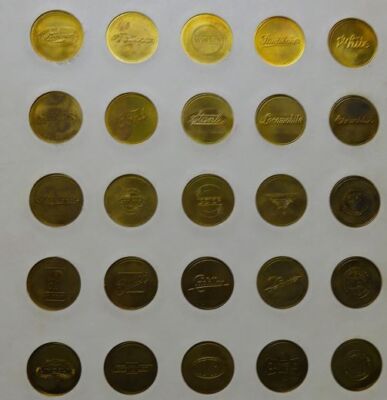 VTG- FRANKLIN MINT - ANTIQUE CAR Coin COLLECTION - Series 1