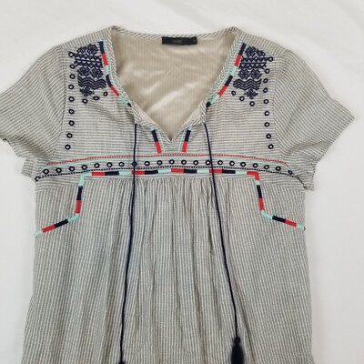 THML Embroidered Tunic Dress Casual Summer Spring Dress Size S | eBay