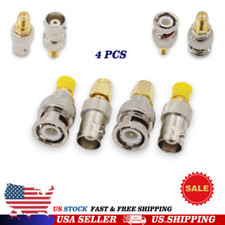 4PCS SMA to BNC Kits Male Female Adapter 4-Pack Coax Coaxial Connector