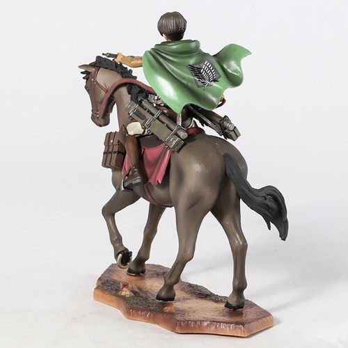 Anime Attack on Titan Levi Ackerman Horse Riding Ver. PVC Figure NEW NO BOX - Picture 5 of 7