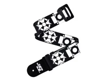 D'Addario Accessories Joe Satriani Swivel Guitar Strap, Crosses, Black, Large