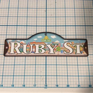 SESAME STREET Personalized Name Plaque NAME RILEY With Sesame Place Background