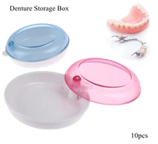 10x Dental Orthodontic Retainer Denture Storage Case Box Mouthguard Container