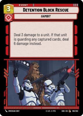 Star Wars Unlimited Detention Block Rescue (180/590) Shadows of