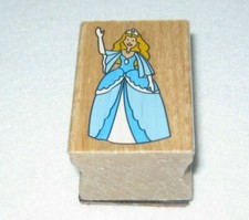 Rubber Stamp - Princess Waving- Medium Size -