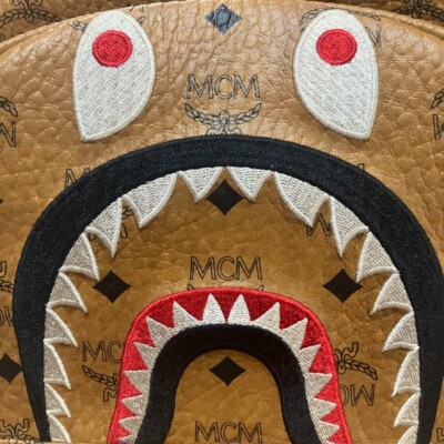 A Bathing Ape x MCM BAPE collaboration BACKPACK Shark Stark Used