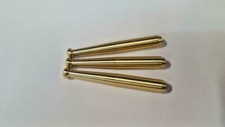 THREE REAL BRASS METAL ONE HITTER PIPE DUGOUT BAT 3" MADE IN USA !! TOBACCO