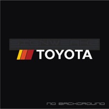 Retro Toyota Stripe Decals Classic Pair