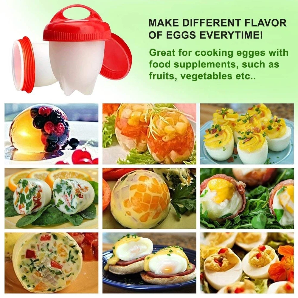 NIB Egglettes Egg Cooker Hard Boiled Eggs Shell Non Stick - 6 Pack NIB Egglettes Egg Cooker Hard Boiled Eggs Shell Non Stick - 6 Pack
