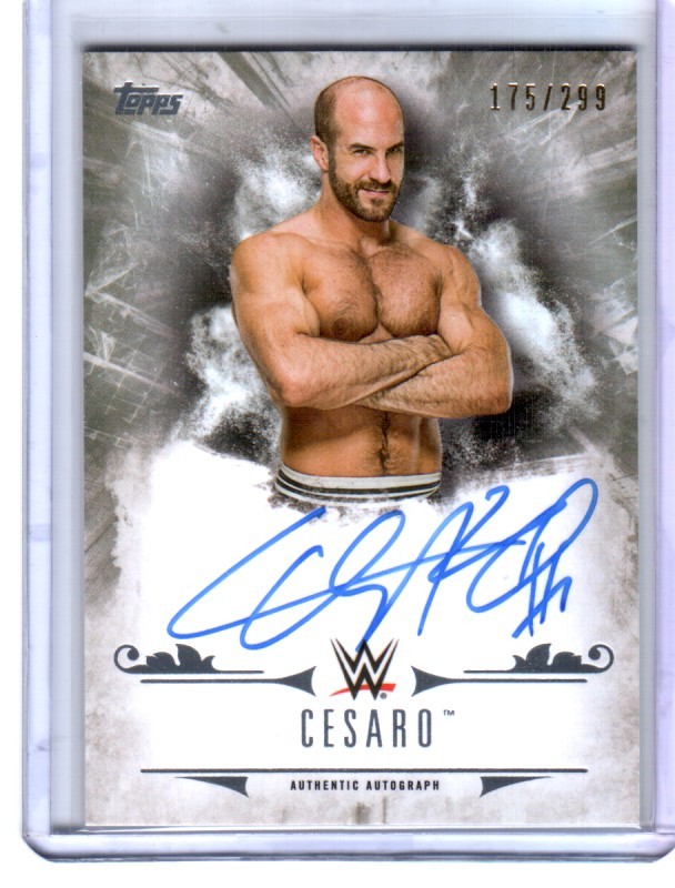 WWE Cesaro 2016 Topps Undisputed On Card Autograph SN 175 of 299