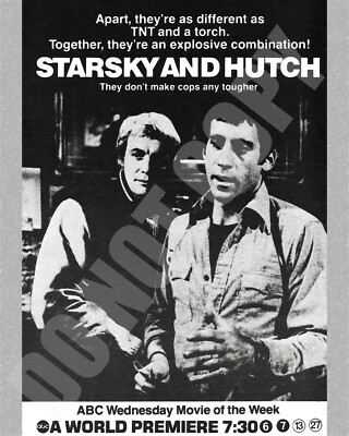 1975 Starsky Hutch TV Show World Premiere Wednesday Movie of Week Ad 8x10 Photo