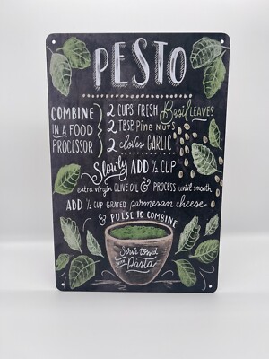 Blechschild Pesto 20x30cm Nostalgie Retro Reklame Vintage Restaurant Deko Neu