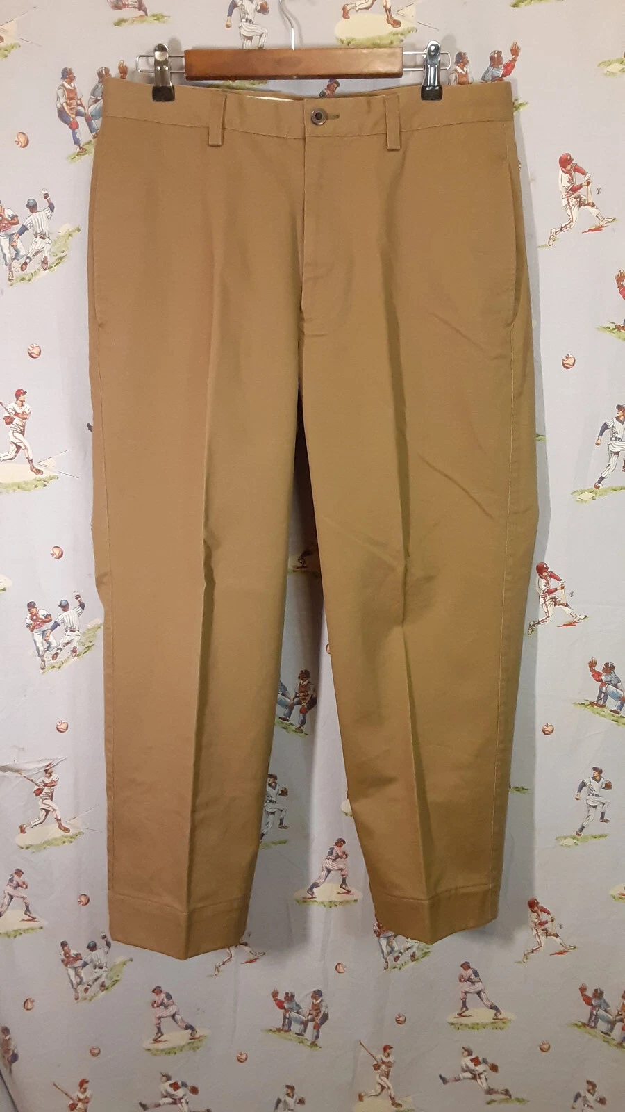 🎣 ORVIS Pants Mens 34x28 Beige Khaki Rugged Utility Work Fishing Outdoor Casual