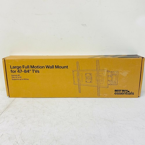 Best Buy Full Motion TV Wall Mount 4784" TVs Swivels 45° Tilts 8