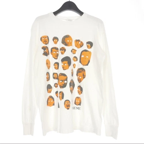 Supreme 19AW Faces L S Tee Face Collage T shirt Coupe & Couture Manches Longues Occasion 6f0c