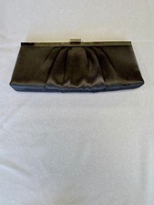 Jessica McClintock Grey Satin Evening Bag Vintage