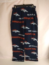 NFL Team Apparel Fleece Denver Broncos Pajama Pants Unisex Size Small