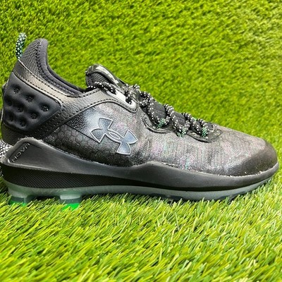Under Armour Harper 8 Low ST Mens Size 8 Black White Running Baseball Cleats