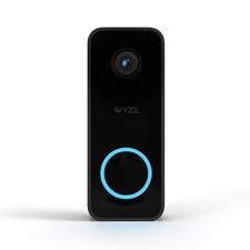 WYZE Wired Doorbell Camera v2 existing doorbell Wiring Required , 2K Black