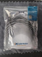 CABLE MATTERS 1/8" 3.5mm to XLR Male to Male 6 Feet Open Box 