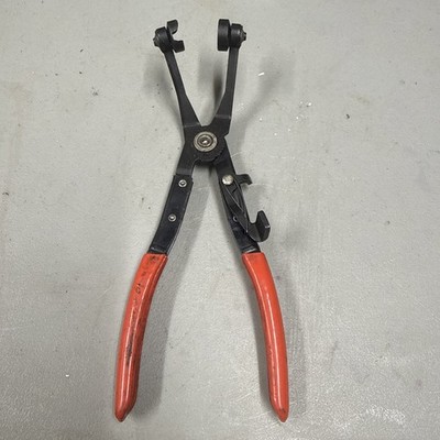 KD Tools USA 3454 Locking Hose Clamp Pliers w/ Redish Orange Grip