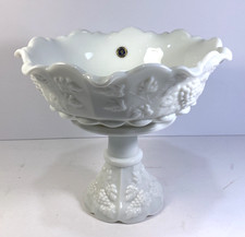 Vintage Westmoreland Paneled Grape Milk Glass...