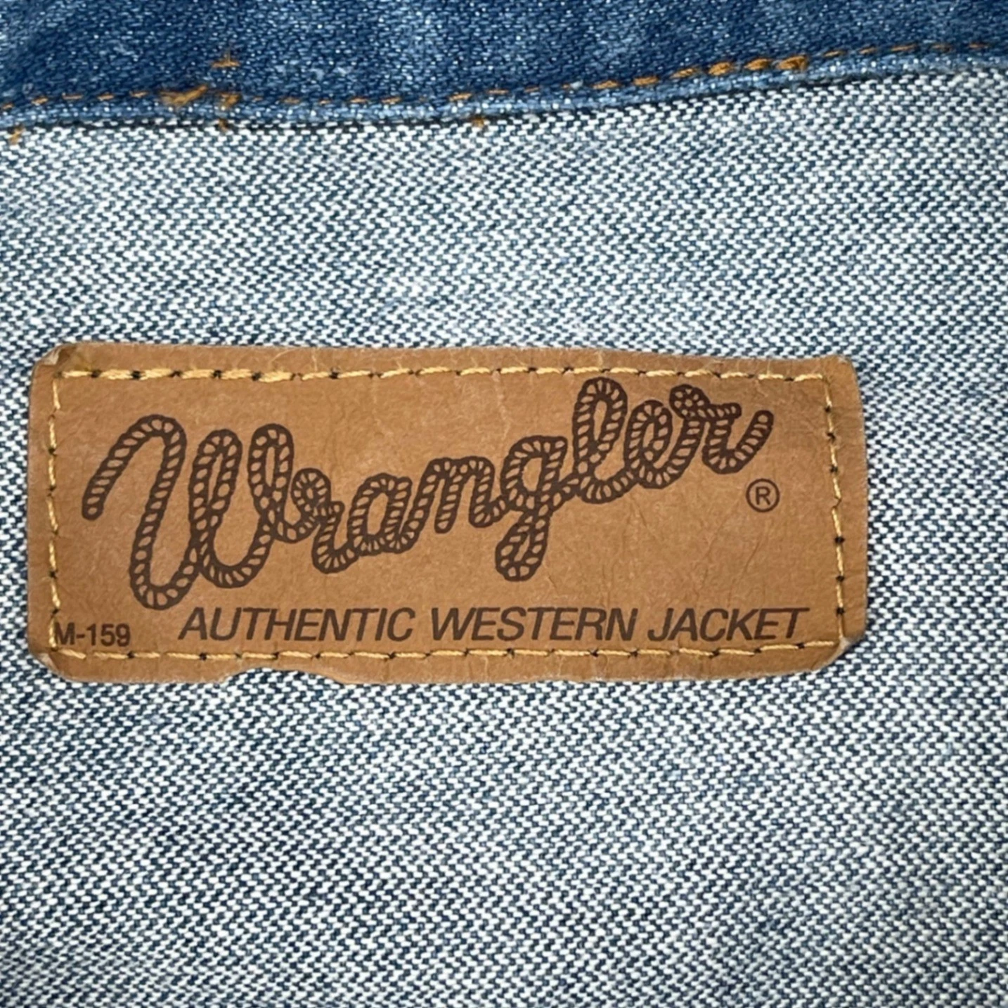 Wrangler Denim Jacket XXL Western Cowboy Ranchcore Americana Acid Wash Trucker - product detail image 3