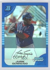 2005 Bowman Chrome First Year Blue Refractor 88/150 Juan Senreiso #272 0o1