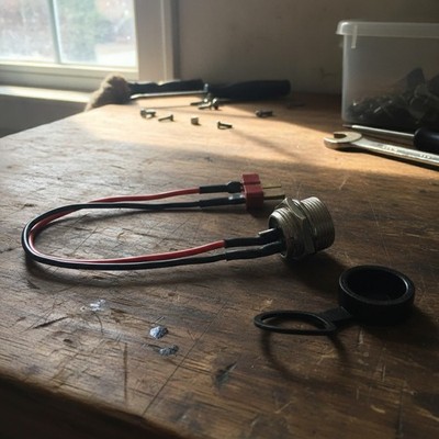 10-Inch Female-to-Female Electric Scooter Charging Cable - Replacement Accessory