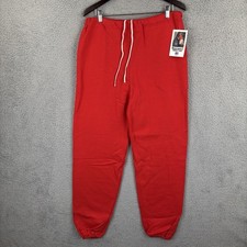 Vintage Russell Athletic Sweatpants Mens Large Red Deadstock NOS 80s Made USA