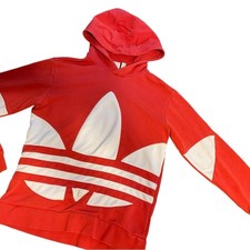 Adidas original large trefoil hoodie youth L